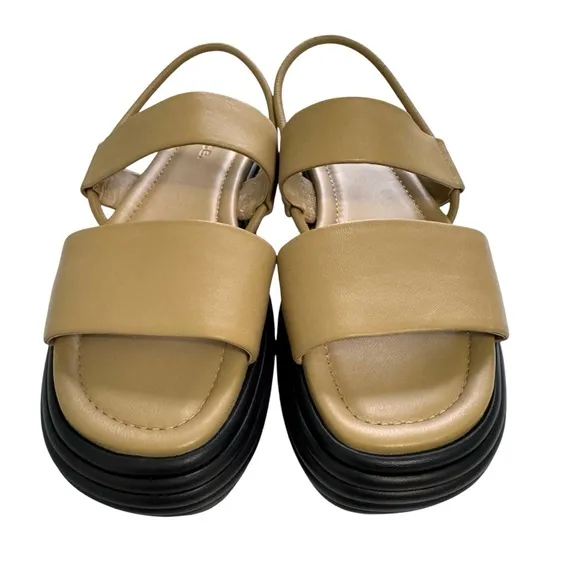 NEW Vince Priya Leather Platform Sandals