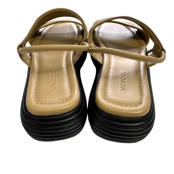 NEW Vince Priya Leather Platform Sandals