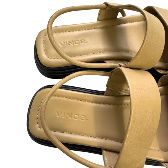 NEW Vince Priya Leather Platform Sandals