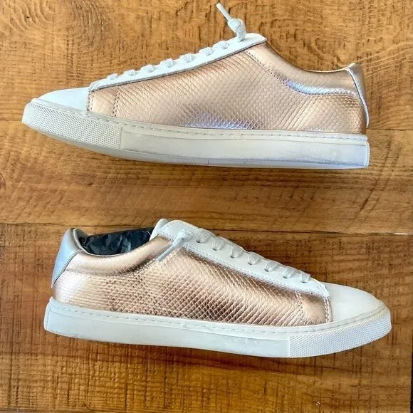 NEW Vintage Havana Kendall Washed Pink White Tennis Shoe Sneakers Size 7.5
