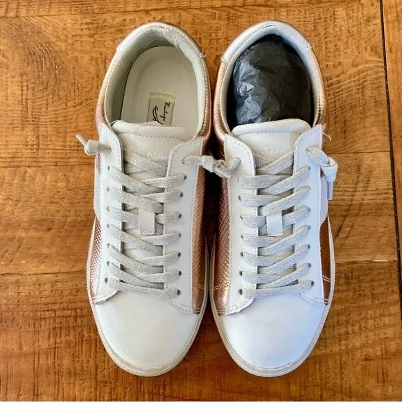 NEW Vintage Havana Kendall Washed Pink White Tennis Shoe Sneakers Size 7.5