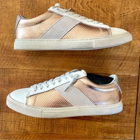 NEW Vintage Havana Kendall Washed Pink White Tennis Shoe Sneakers Size 7.5