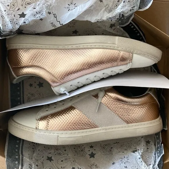 NEW Vintage Havana Kendall Washed Pink White Tennis Shoe Sneakers Size 7.5