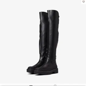 NEW WITHOUT TAGS SAM EDELMAN LERUE TALL RIDING BOOTS IN BLACK VEGAN LEATHER