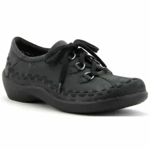 NEW ZIERA women's allsorts trooper shoes in black nubuck