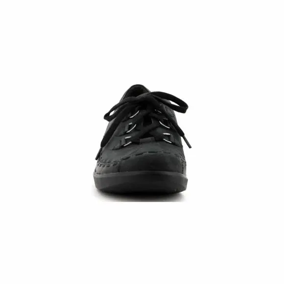 NEW ZIERA women's allsorts trooper shoes in black nubuck