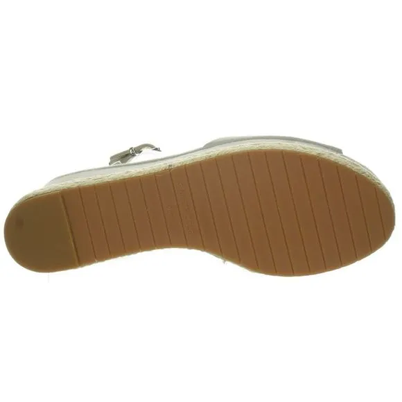 New Kenneth Cole Womens Lorelei Grey Suede Espadrilles Sandals Size 9.5