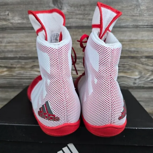 NIB Adidas Pretereo III Red/White Wrestling Shoes Retail $129.99 Men's Size 11.5