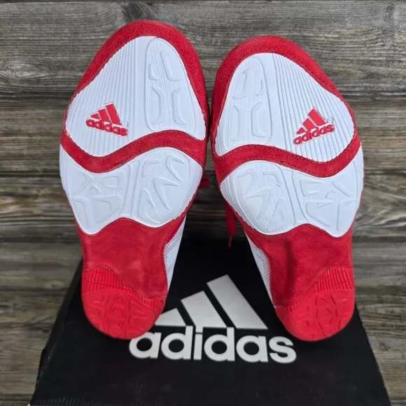NIB Adidas Pretereo III Red/White Wrestling Shoes Retail $129.99 Men's Size 11.5