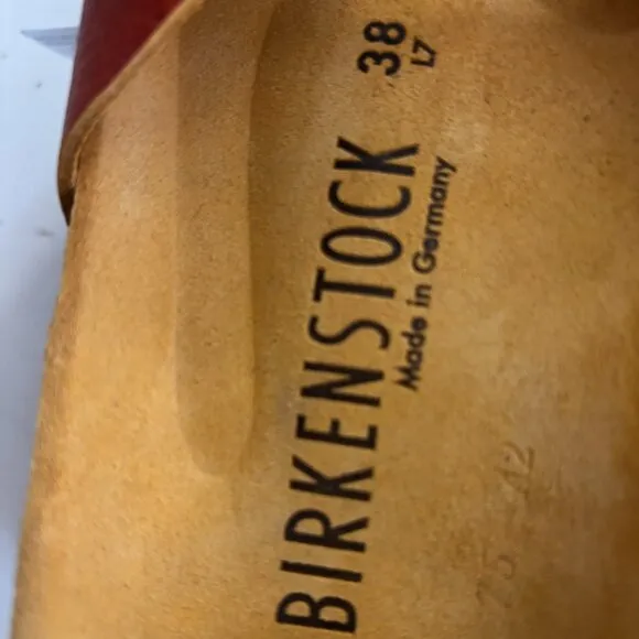 NIB | Birkenstock Madrid 1963 Limited Edition Grained Leather Pigalle Red EU 38