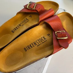 NIB | Birkenstock Madrid 1963 Limited Edition Grained Leather Pigalle Red EU 38