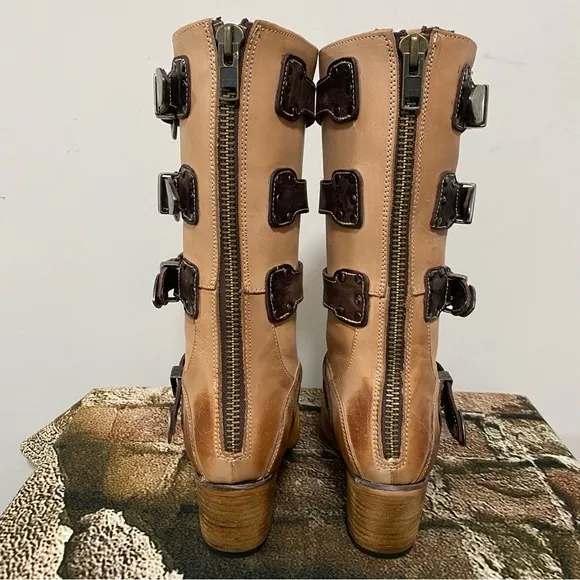 NIB Freebird Beige Notorious Boots Size 9
