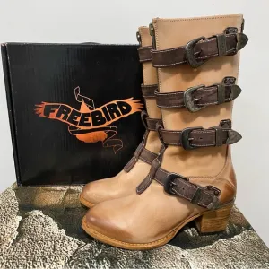 NIB Freebird Beige Notorious Boots Size 9