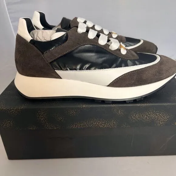 NIB LITA by Ciara Women's Italian Leather Multicolor Trainer Sneakers, Shoes