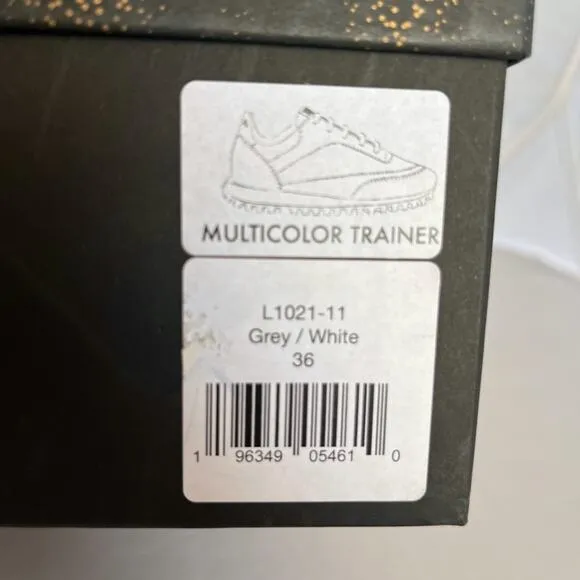NIB LITA by Ciara Women's Italian Leather Multicolor Trainer Sneakers, Shoes