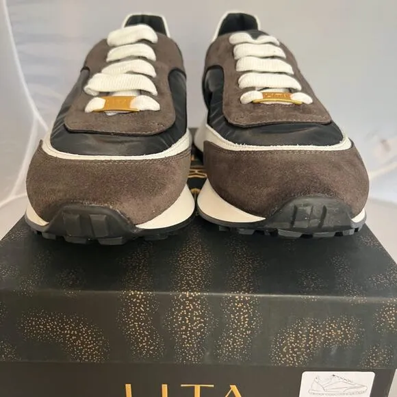 NIB LITA by Ciara Women's Italian Leather Multicolor Trainer Sneakers, Shoes