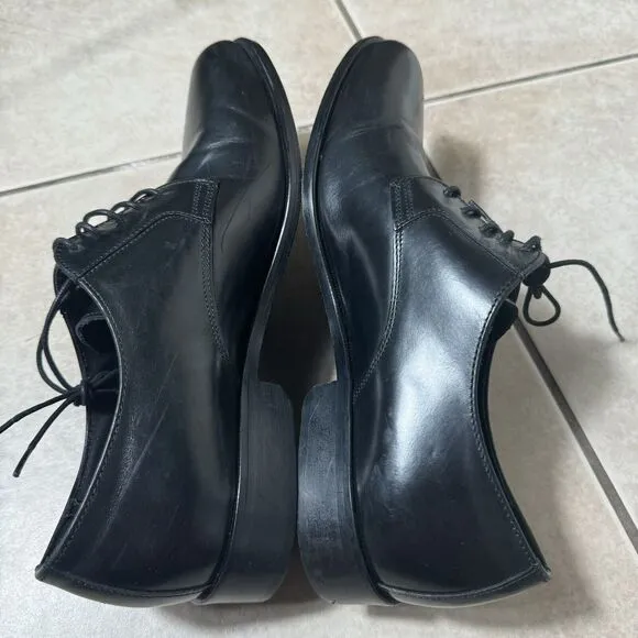 NICE To Boot New York Ivins Shoes Men's 10.5 Black Leather Derby Oxford Office