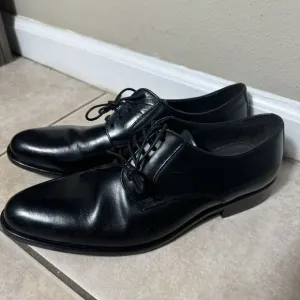 NICE To Boot New York Ivins Shoes Men's 10.5 Black Leather Derby Oxford Office