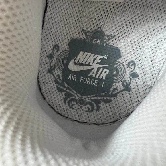 Nike Air Force 1 Billie Eilish Custom Sneakers White Shoes Size 7 Women's