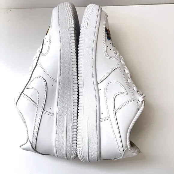 Nike Air Force 1 Billie Eilish Custom Sneakers White Shoes Size 7 Women's