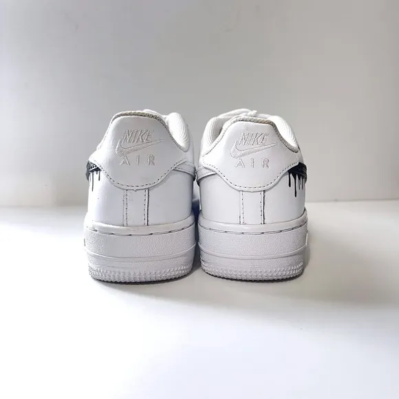 Nike Air Force 1 Billie Eilish Custom Sneakers White Shoes Size 7 Women's