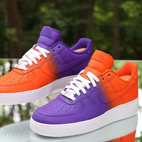 Nike Air Force 1 Orange Purple Custom