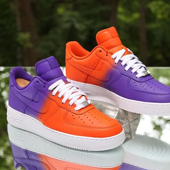 Nike Air Force 1 Orange Purple Custom