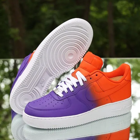 Nike Air Force 1 Orange Purple Custom