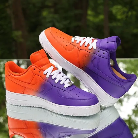 Nike Air Force 1 Orange Purple Custom