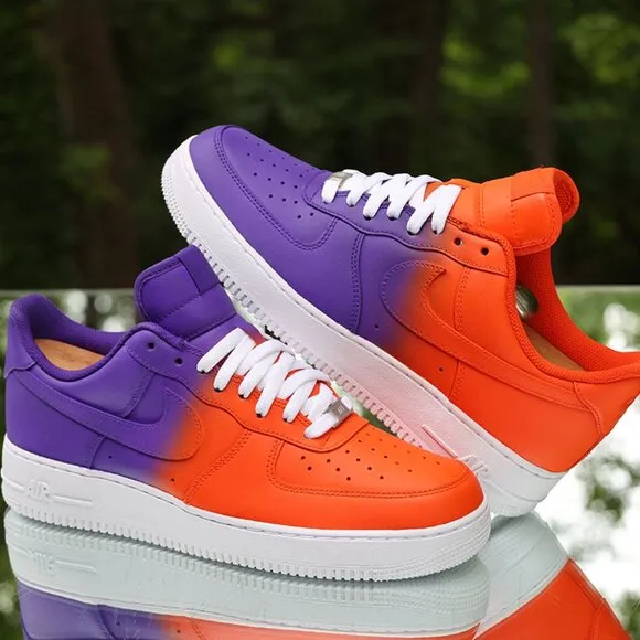 Nike Air Force 1 Orange Purple Custom