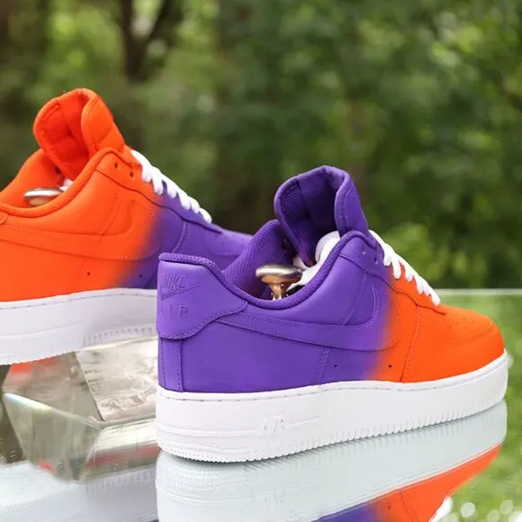 Nike Air Force 1 Orange Purple Custom