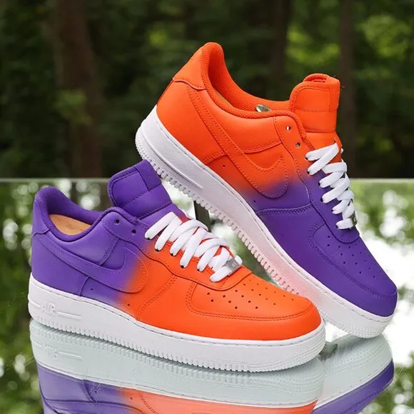 Nike Air Force 1 Orange Purple Custom