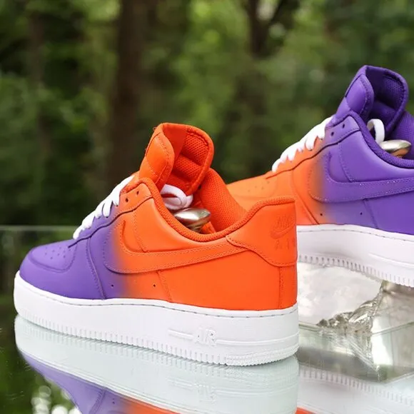 Nike Air Force 1 Orange Purple Custom