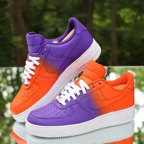 Nike Air Force 1 Orange Purple Custom