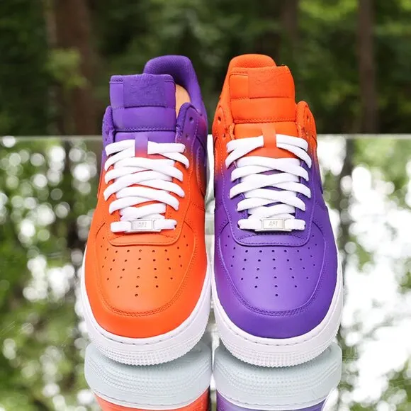 Nike Air Force 1 Orange Purple Custom