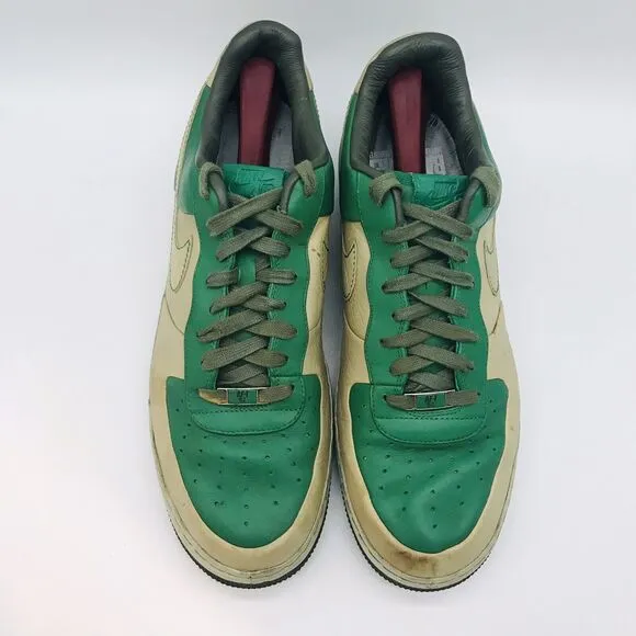 Nike Air Force 1 Supreme Green Sneakers Men's 13 Low Top RARE Shoes 316077-311