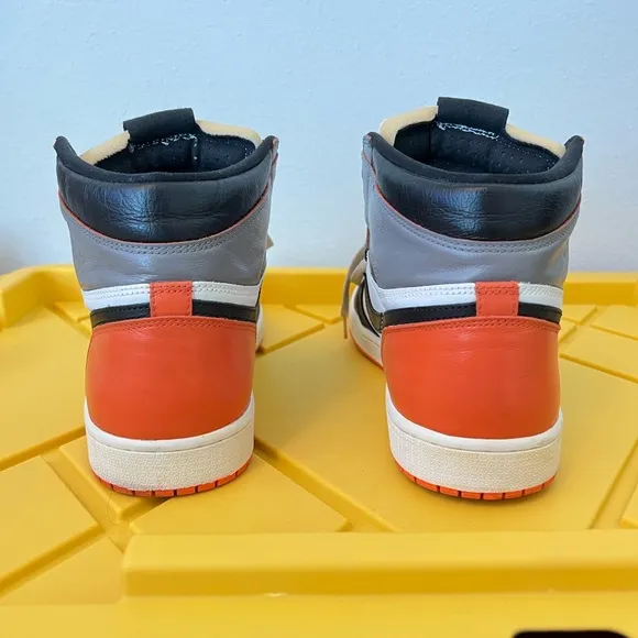 Nike Air High-Top Sneakers - Orange and Black