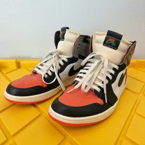 Nike Air High-Top Sneakers - Orange and Black