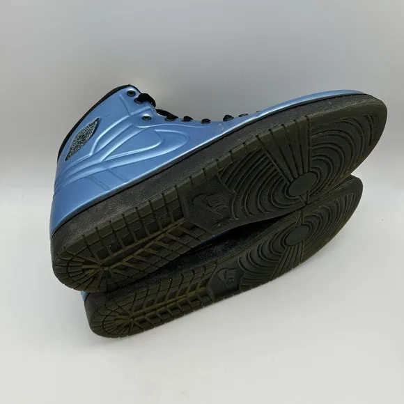 Nike Air Jordan 1 Anodized Shoes Mens Size 11 Blue Retro High Top 414823-401