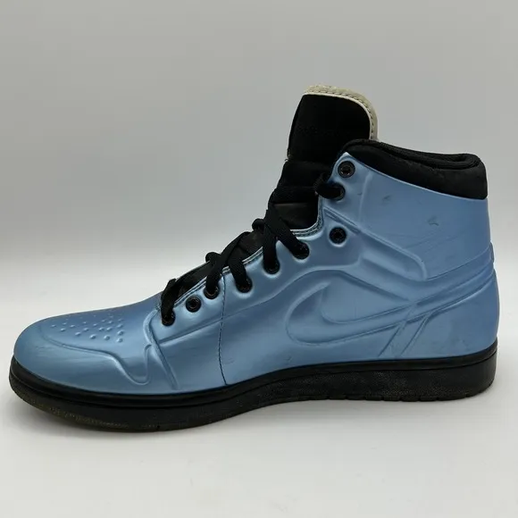 Nike Air Jordan 1 Anodized Shoes Mens Size 11 Blue Retro High Top 414823-401