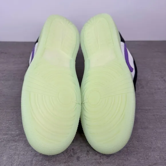 Nike Air Jordan 1 Low Glow-in-the Dark Shoes HF0410-001 Youth's 6.5/Women's 8