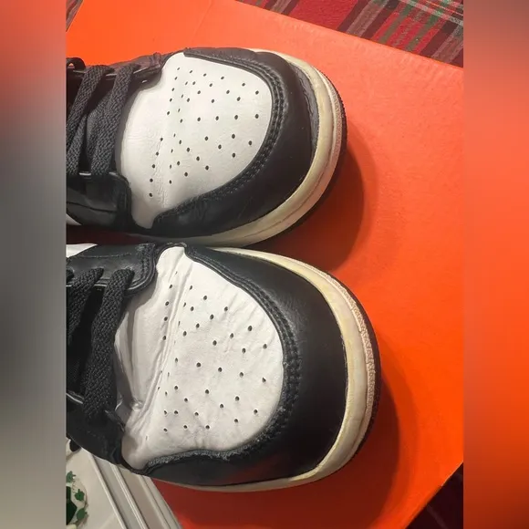 Nike Air Jordan 1 Mid white pollen yellow black men's shoes size 10.5