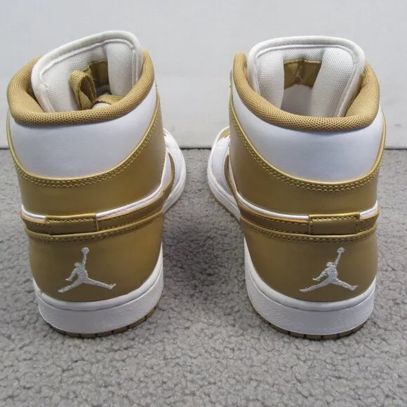 Nike Air Jordan 1 Phat Men’s Size 10 White Metallic Gold Basketball Shoes NEW