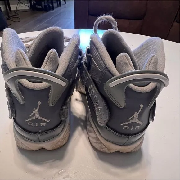 Nike Air Jordan 6Y Rings Cool Gray High Top Sneakers Athletic Basketball Shoes