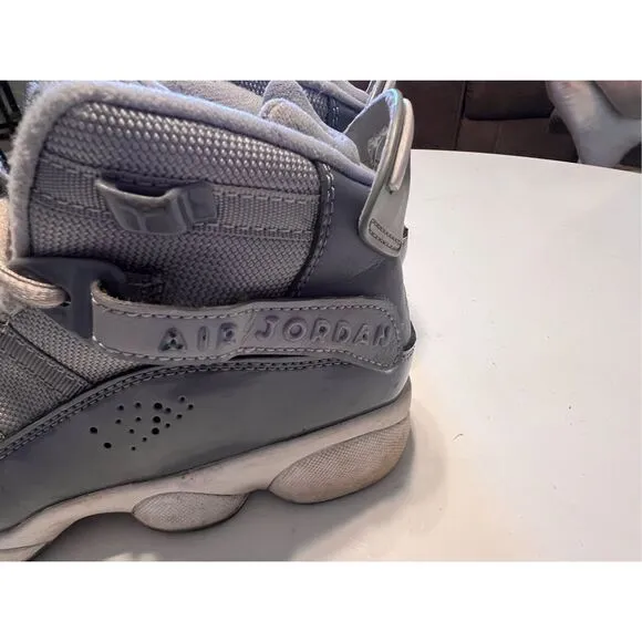 Nike Air Jordan 6Y Rings Cool Gray High Top Sneakers Athletic Basketball Shoes