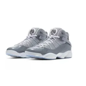 Nike Air Jordan 6Y Rings Cool Gray High Top Sneakers Athletic Basketball Shoes
