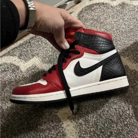 Nike Air Jordan 7s Red and Black Sneakers