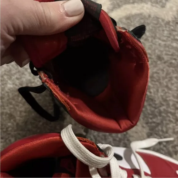 Nike Air Jordan 7s Red and Black Sneakers