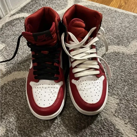 Nike Air Jordan 7s Red and Black Sneakers