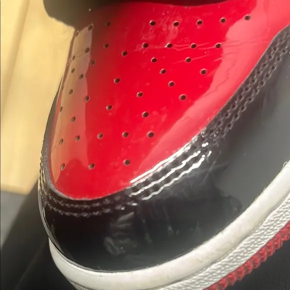Nike Air Jordan Athletic Shoes - Black and Red